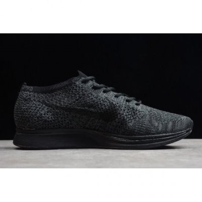 Nike Flyknit Racer Siyah / Koyu Gri Koşu Ayakkabısı Türkiye - 5WN0M3K9